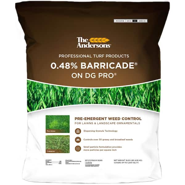 The Andersons 18 lbs. 5800 sq. ft. Barricade Professional Grade Granular Preventer Weed Control Herbicide