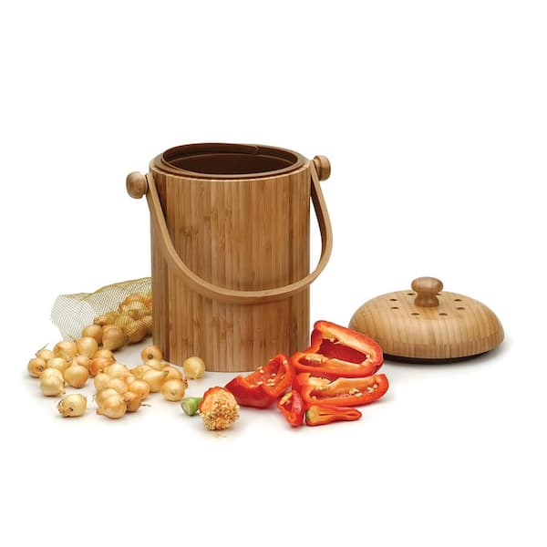 RSVP Bamboo Compost Pail - Kitchen & Company