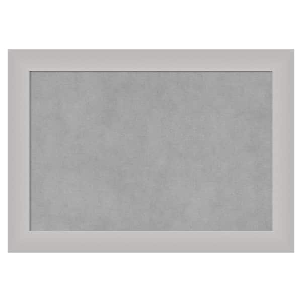 Amanti Art Low Luster Silver 21 in. x 15 in. Framed Magnetic Board