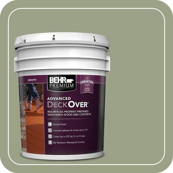 BEHR Premium Advanced DeckOver 5 gal. #SC-106 Bordeaux Smooth Solid ...