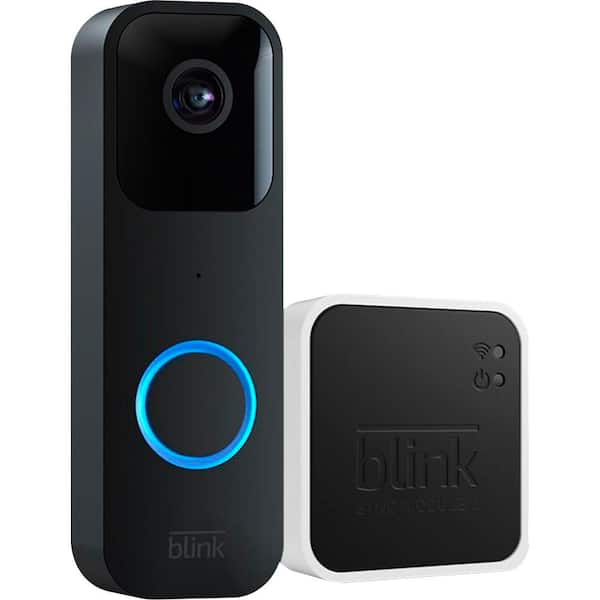 Blink Video Doorbell Plus Sync Module 2 - Battery or Wired - Smart Wi-Fi HD Video Doorbell Camera System in Black