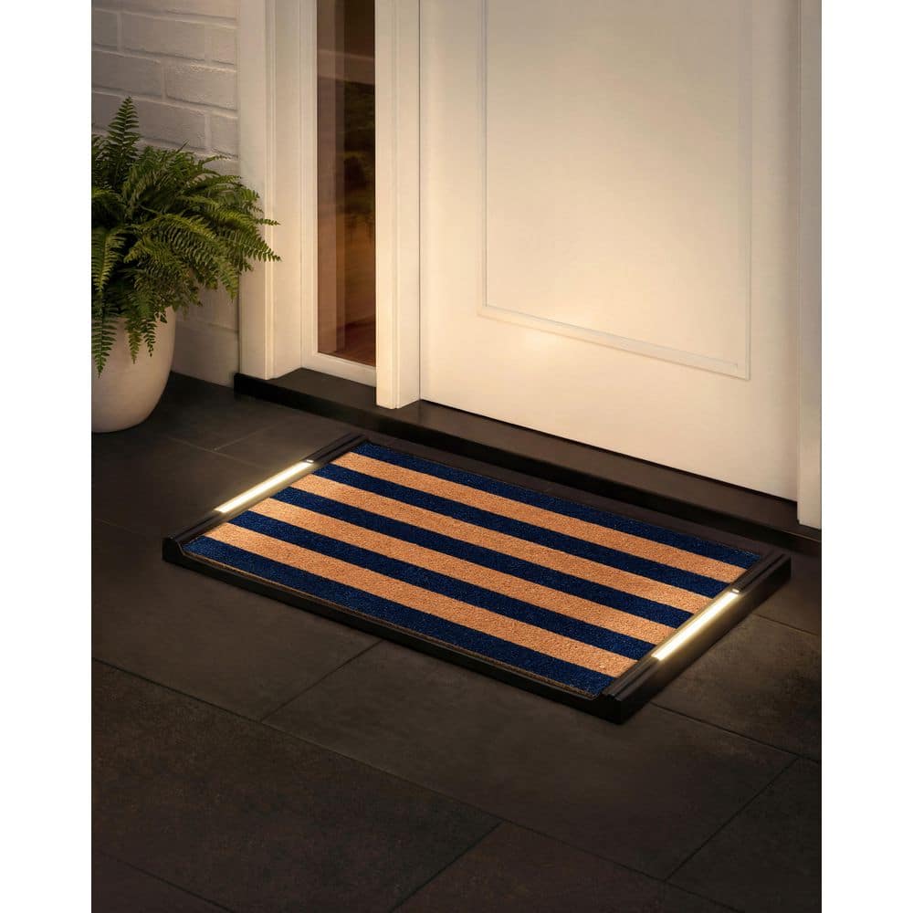 BriteStep Floral Bloom 32.5 in. x 18.5 in. Pressure-Activated, Wireless, Auto Shut-Off, Indoor/Outdoor LED Door Mat price history on PriceWatchPro