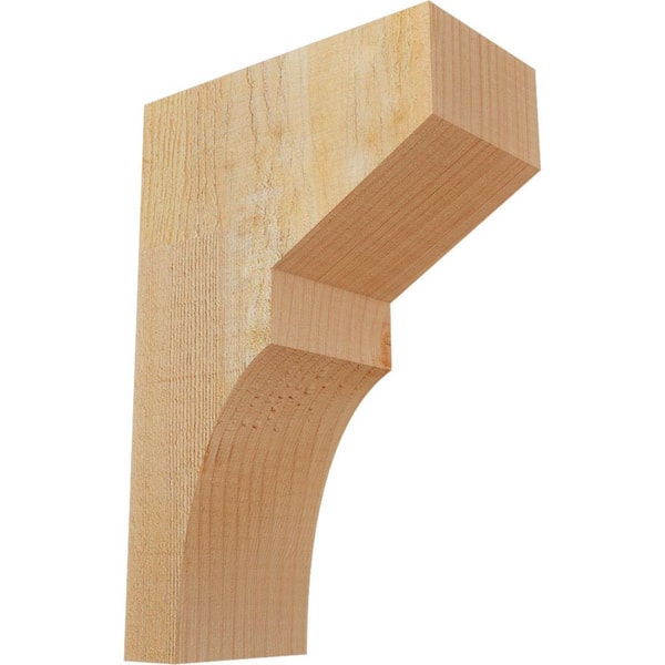 Ekena Millwork 4 in. x 8 in. x 12 in. Douglas Fir Monterey Rough Sawn Corbel