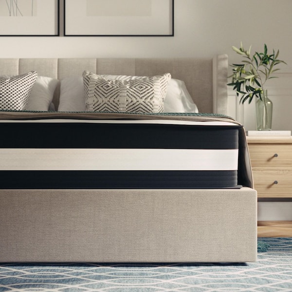 Carnegy Avenue Capri White Full Comfortable Sleep 12 in. Cushion Firm Hybrid Pocket Spring Mattress in a Box