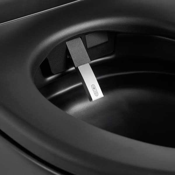 Boosicavelly Elongated Bidet Toilet 1.28 GPF Matte Black with Heated, Deodorizing, Soft Close