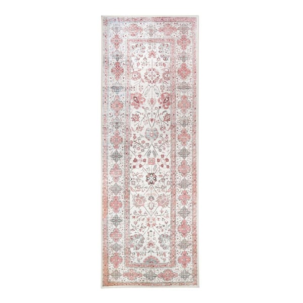 Lerik Washable Rug Multicolor 2.5 ft. x 7 ft. Runner Rug