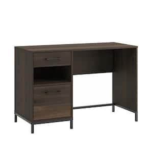 North Avenue 41.969 in. Smoked Oak Engineered Wood 2-Drawer Computer Desk with File Storage