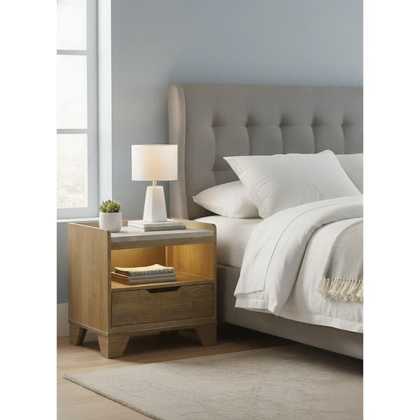 Lennon Light Aspen Brown 23 in. W Nightstand