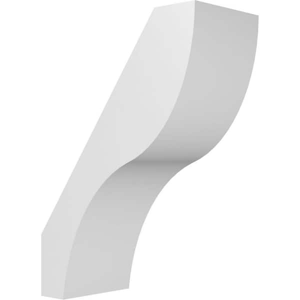 Ekena Millwork Geneva 5 in. W x 14 in. H x 10 in. D Polyurethane Knee Brace