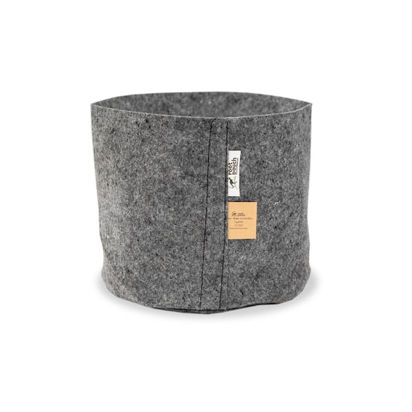 Root Pouch 2 Gal. Grey Breathable Fabric Planting Containers and Pots Planter (10-Pack)