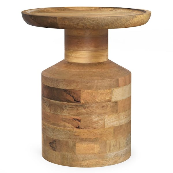 Simpli Home Haynes 16 in. W Natural Wooden Accent Table