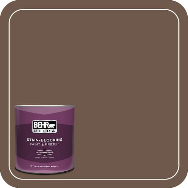 BEHR ULTRA 1 qt. #N230-7 Rustic Tobacco Extra Durable Eggshell Enamel Interior Paint & Primer