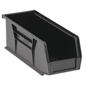 Ultra Series 1.51 qt. Stack and Hang Bin in Black (12-Pack)