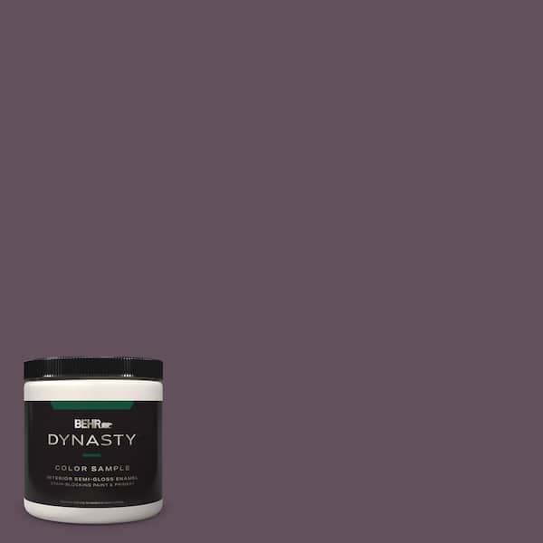 BEHR DYNASTY 8 oz. #S100-7 Medieval Wine One-Coat Hide Semi-Gloss Enamel Stain-Blocking Interior/Exterior Paint and Primer Sample