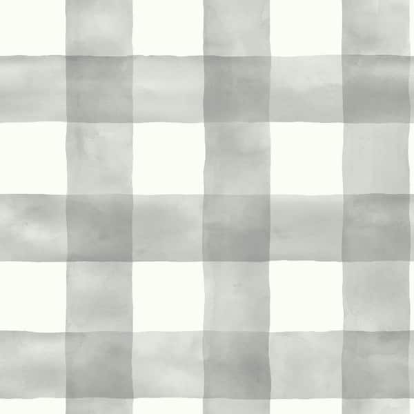 York Wallcoverings 34 sq. ft. Checkmate Watercolor Plaid Premium Peel and Stick Wallpaper