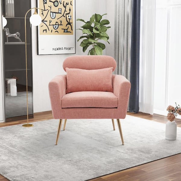 light pink armchair