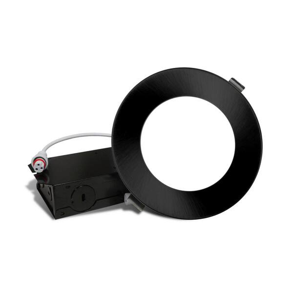 NICOR DLE4 Selectable 4 in. Black Remodel LED Downlight Kit