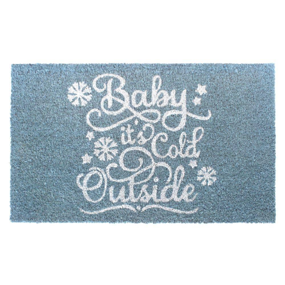 Baby It's Cold Outside Coir Winter Doormat 30" x 18" Indoor  Outdoor