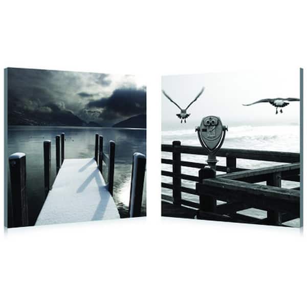 Baxton Studio Lake Lookout Unframed Photography Wall Art 19.68 in. x 19.68 in