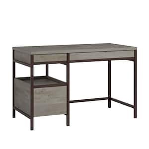 Manhattan Gate 47.48 in. Mystic Oak Computer Desk with File Storage and Metal Frame