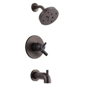 Trinsic 1-Handle Wall Mount Tub and Shower Faucet Trim Kit in Venetian Bronze with H2Okinetic (Valve Not Included)