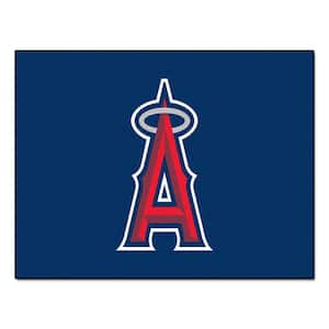 27 1997 Anaheim Angels Retro Logo Roundel Round Mat - Floor Rug - Area Rug