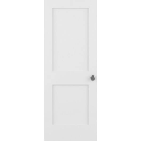 Frameport 24 in. x 96 in. Shaker 2-Panel 1-3/4 in. Solid Wood Pine