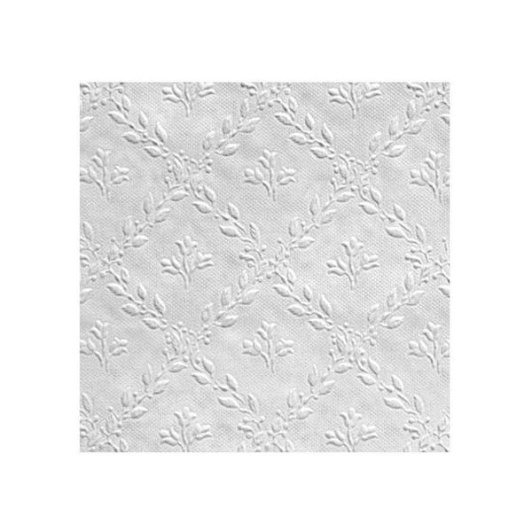 Anaglypta Hamnett Paintable Anaglytpa Original White & Off-White Wallpaper Sample