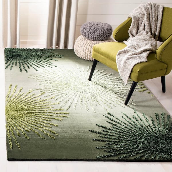 Soho Green/Multi Doormat 3 ft. x 4 ft. Floral Area Rug