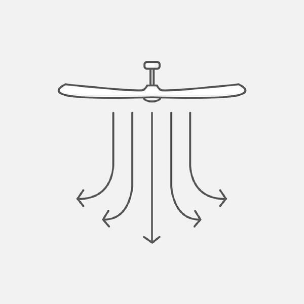 Generation Lighting - Maverick II 52 in. Integrated LED Indoor/Outdoor Aged Pewter Ceiling Fan with Light Grey Weathered Oak Blades and Remote