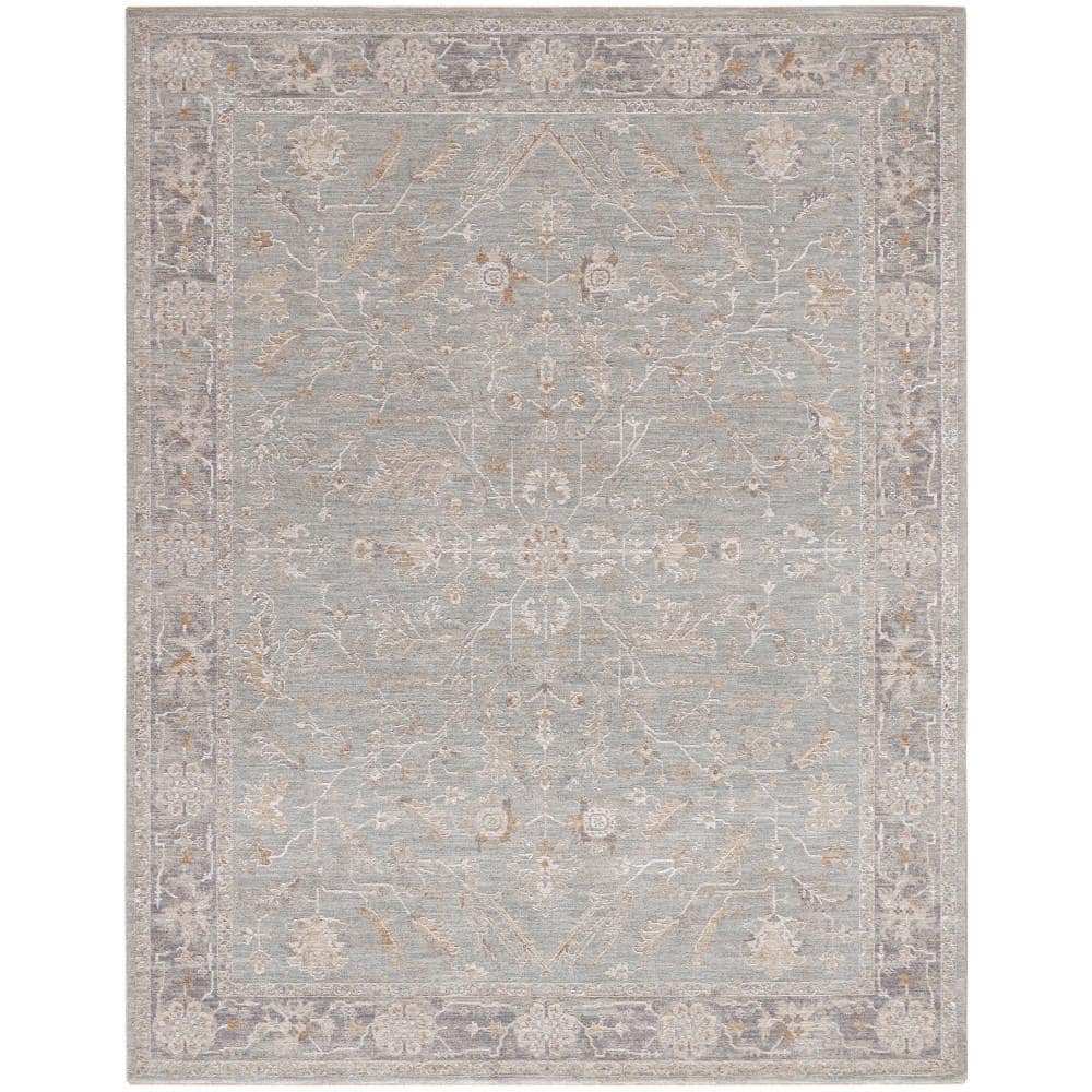 Asher Blue Ivory 8 ft. x 10 ft. All-over design Traditional Area Rug price history on PriceWatchPro