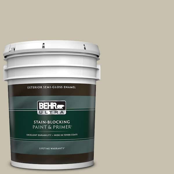 BEHR ULTRA 5 gal. #BXC-56 Stone Creek Semi-Gloss Enamel Exterior Paint & Primer