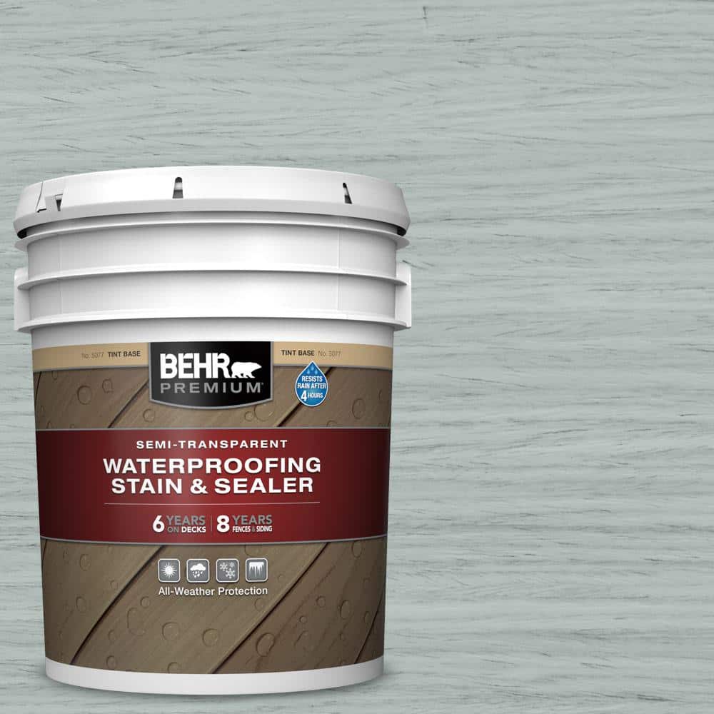BEHR PREMIUM 5 gal. ST365 Cape Cod Gray SemiTransparent