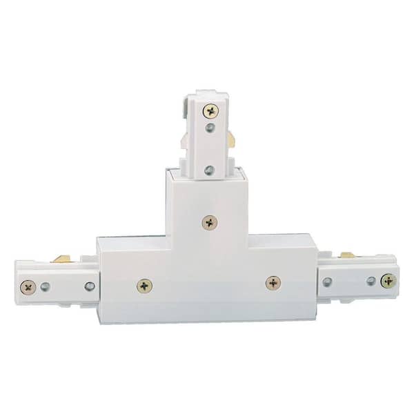 Hampton Bay White T-Connector for Linear Track Lighting