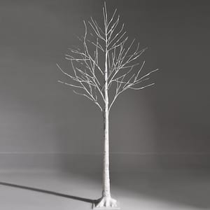 5 ft. Pre-Lit White Birch Tree Artificial Christmas Tree Twig Birch Tree Christmas Decor