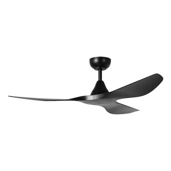 Surfline 52 in. Indoor Black Ceiling Fan