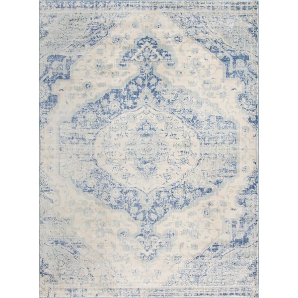 Unique Loom Asheville Tanglewood Blue 9' 0 x 12' 0 Area Rug