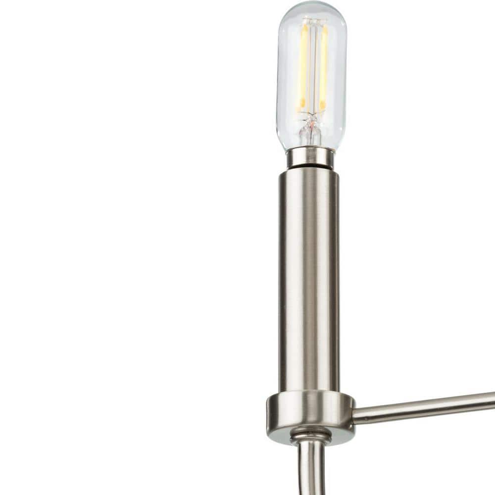 Leyden Brushed Nickel 5-Light Farmhouse Chandelier