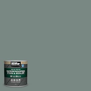 8 oz. #PPU12-16 Juniper Ash Solid Color Waterproofing Exterior Wood Stain and Sealer Sample