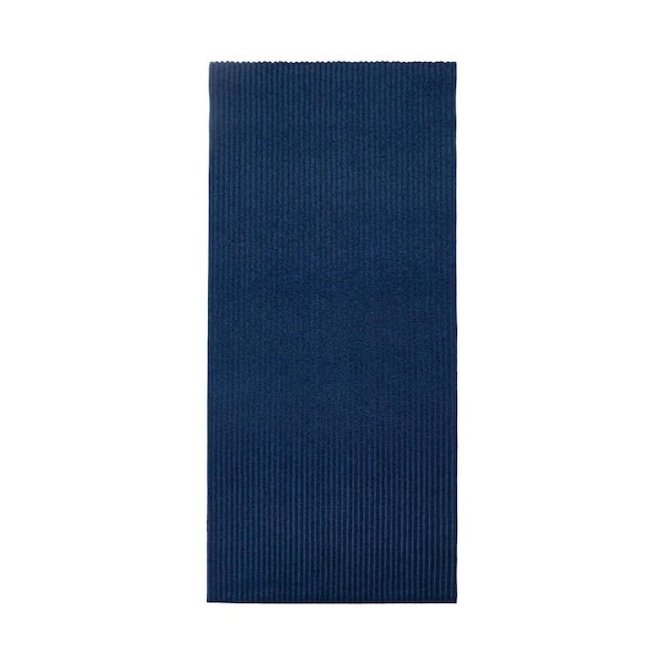 Tough Blue 26 in. W x Your Choice Length Custom Size Runner Rugs
