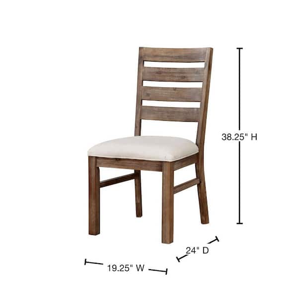 Furniture of America Yakton Beige Solid Wood Padded Armrest Accent Chair  IDF-AC6140BG - The Home Depot