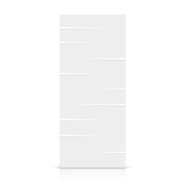 42 in. x 96 in. Hollow Core White Painted Composite MDF Interior Door Slab