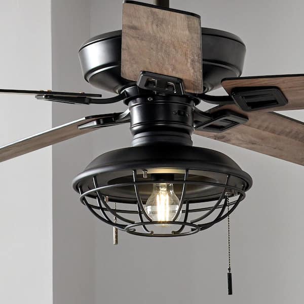 Hampton Bay Universal Matte Black Ceiling Fan Led Light Kit 52229 The