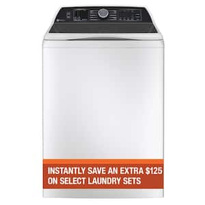 Profile 5.4 cu. ft. High-Efficiency Smart Top Load Washer in White with Quiet Wash Dynamic Balancing Technology