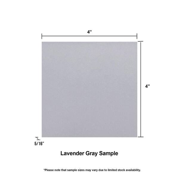 Giorbello (Sample) Glass Subway Lavender Gray 4-in x 12-in Glossy Glass Wall Tile