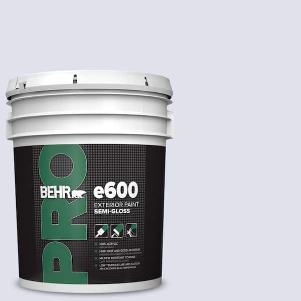 BEHR PRO 5 gal. #600A-1 December Dawn Semi-Gloss Exterior Paint