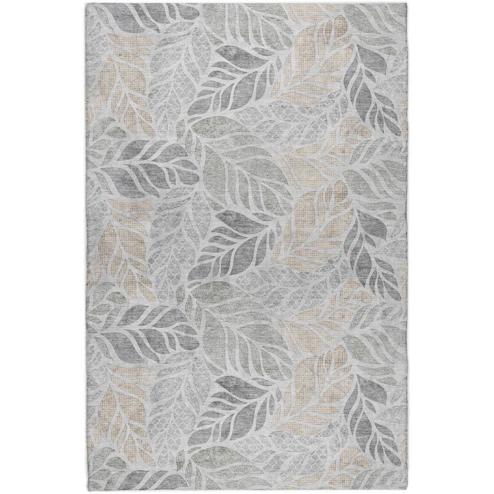 Dream Shag Premium Machine Washable Abstract ADS198 Fog 8 ft. x 10 ft. Area Rug price history on PriceWatchPro