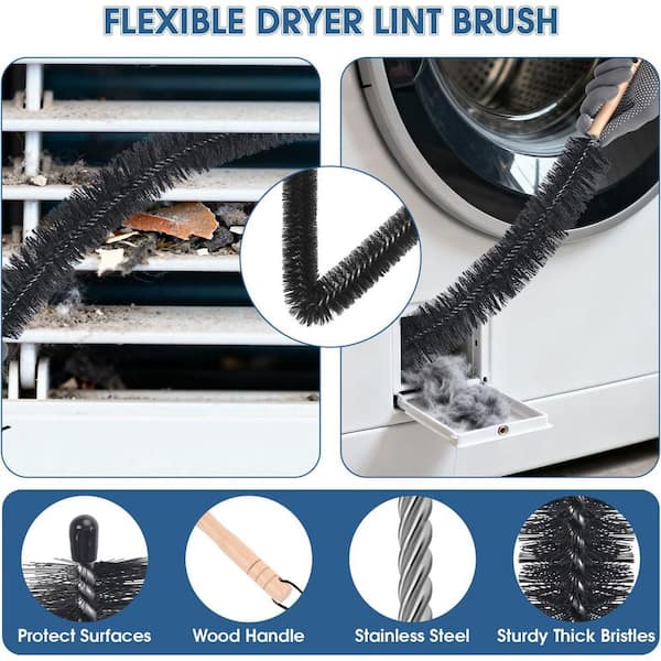 Dryer Vent Cleaner Kit Accessory Set for Vacuum Cleaner Universal