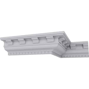 SAMPLE - 3 in. x 12 in. x 3 in. Polyurethane Dentil Crown Moulding