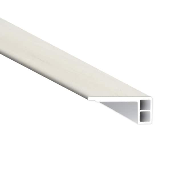 MSI Whitmore White 3/4 in. T x 2.75 in. W x 94 in. L Luxury Vinyl Flush Stair Nose Molding